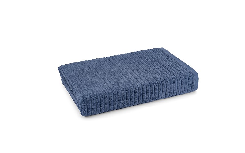 Al Saad Home Promotion Cotton Stripe Towel ( 50 x 100 ) - Blue 
