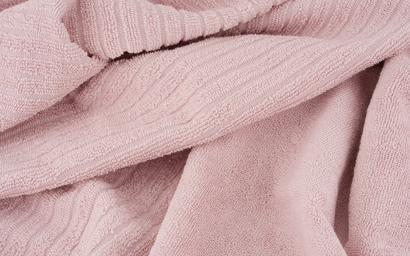 Al Saad Home Promotion Cotton Stripe Towel ( 50 x 100 ) - Pink 