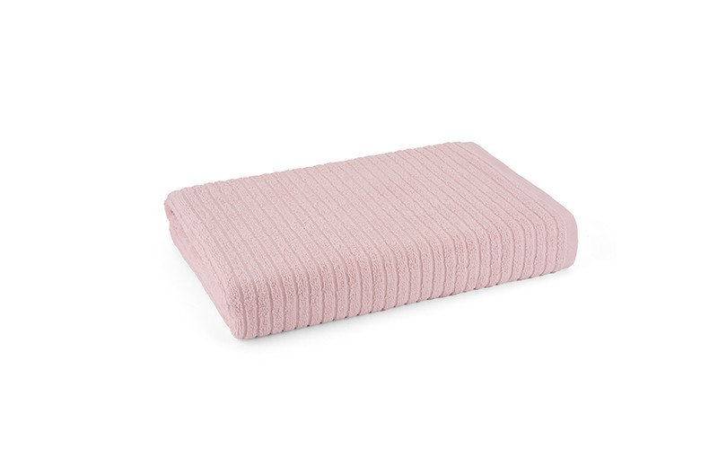 Al Saad Home Promotion Cotton Stripe Towel ( 50 x 100 ) - Pink 