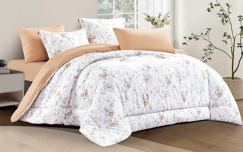 Hena Cotton Printed Comforter Bedding Set 4 PCS - Single Multi Color