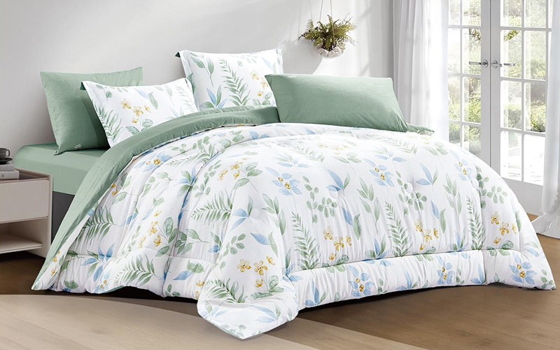 Hena Cotton Printed Comforter Bedding Set 4 PCS - Single Multi Color