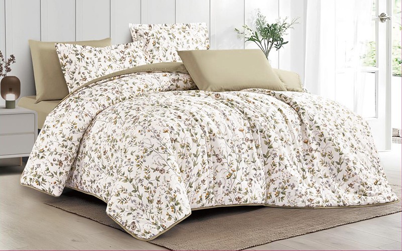 Jewel Cotton Printed Comforter Bedding Set 4 PCS - Single Multi Color