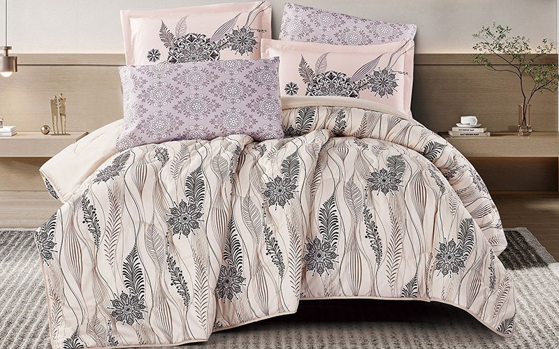 Grove Printed Comforter Bedding Set 6 PCS - King Multi Color