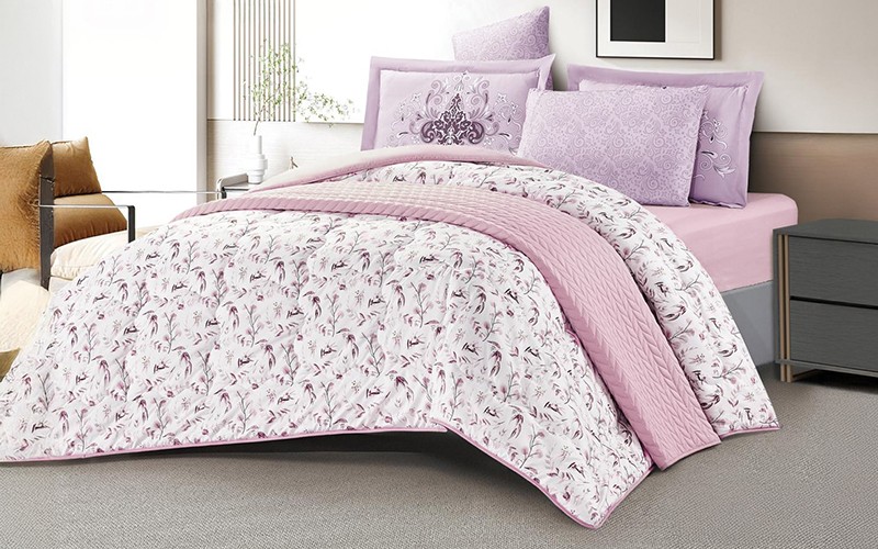 Chic Double Face Comforter Bedding Set 4 PCS - Single Multi Color