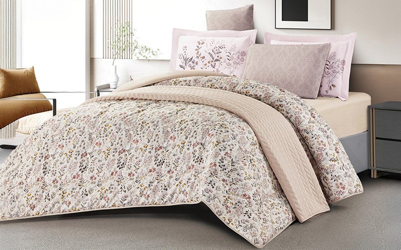 Chic Double Face Comforter Bedding Set 4 PCS - Single Multi Color