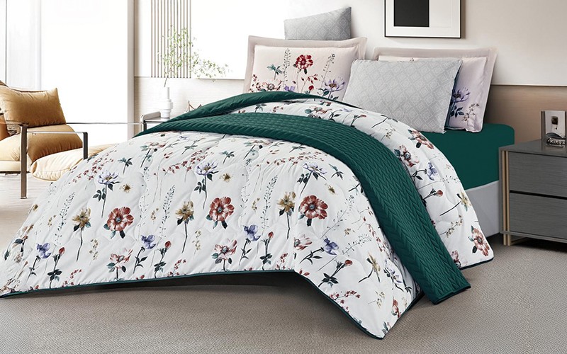 Chic Double Face Comforter Bedding Set 4 PCS - Single Multi Color