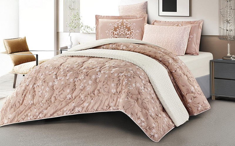 Chic Double Face Comforter Bedding Set 4 PCS - Single Multi Color
