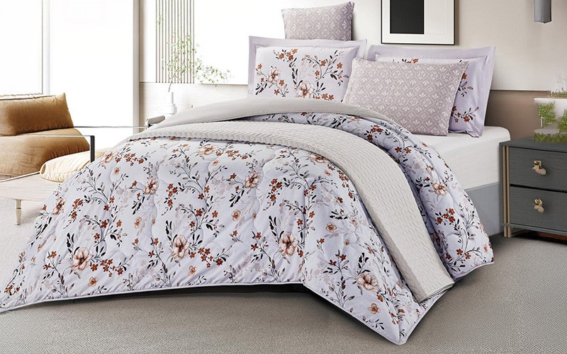 Chic Double Face Comforter Bedding Set 4 PCS - Single Multi Color