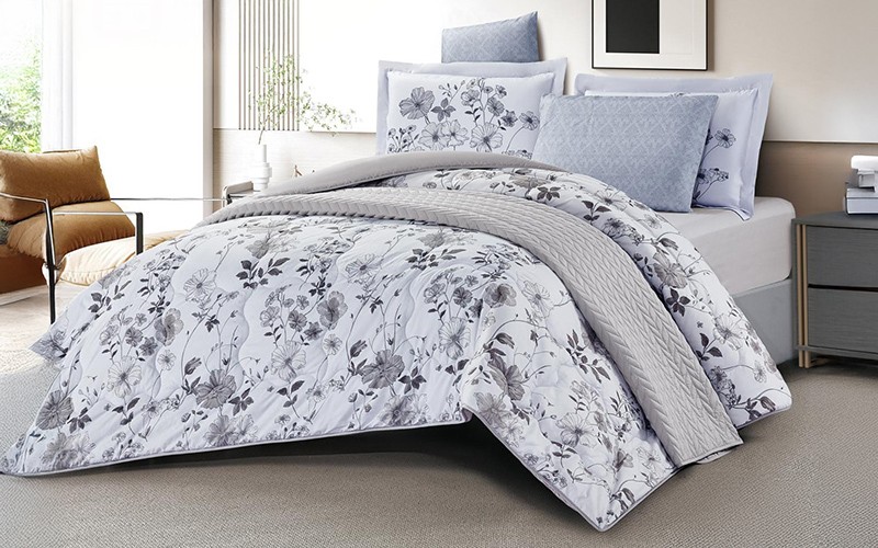 Chic Double Face Comforter Bedding Set 4 PCS - Single Multi Color