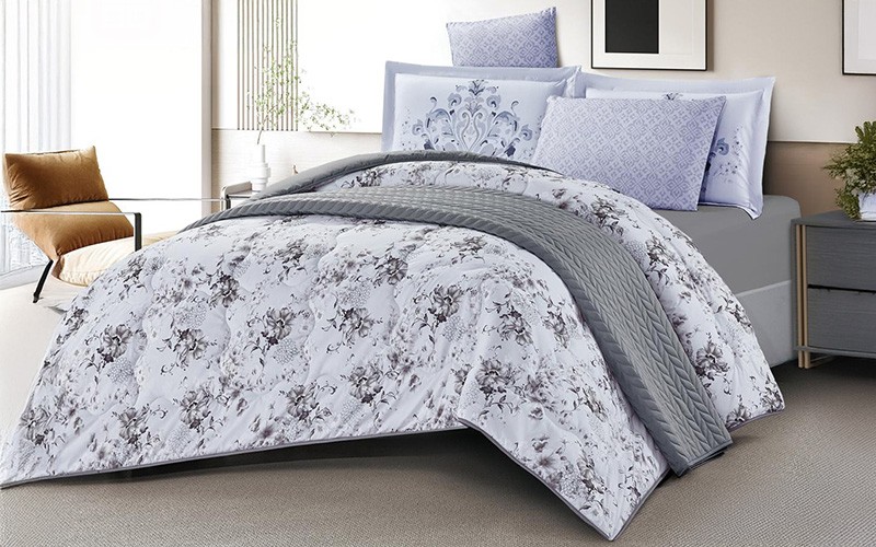 Chic Double Face Comforter Bedding Set 4 PCS - Single Multi Color