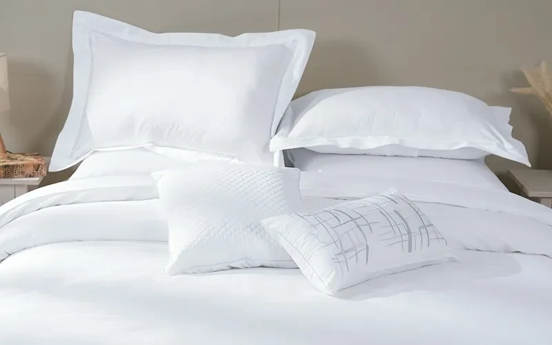Posh Cotton Jacquard Comforter Bedding Set Box 8 PCS - King White