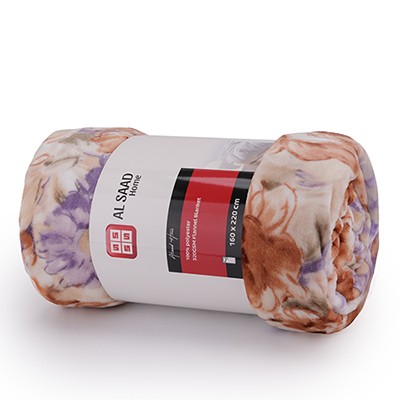 Al Saad Home Flannel Blanket 1 PC - Single Multi Color