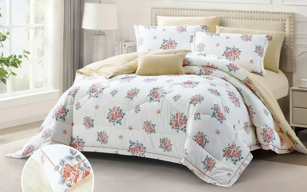 Clara Cotton Printed Comforter Bedding Set 4 PCS - Single Multi Color