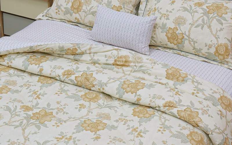 Clara Cotton Printed Comforter Bedding Set 6 PCS - Queen Multi Color