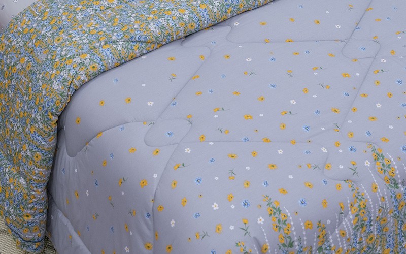 Clara Cotton Printed Comforter Bedding Set 6 PCS - Queen Multi Color