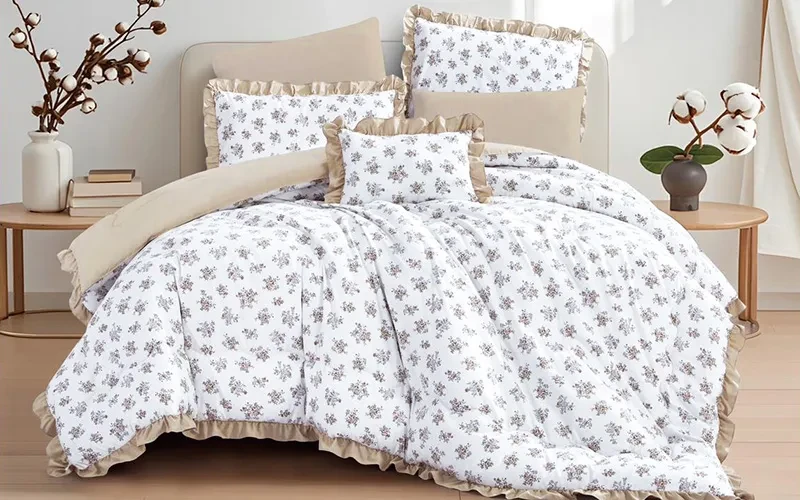Shams Printed Comforter Bedding Set 4 PCS - Single Multi Color