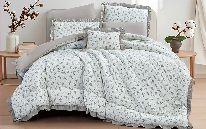 Shams Printed Comforter Bedding Set 4 PCS - Single Multi Color