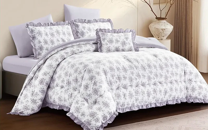 Shams Printed Comforter Bedding Set 4 PCS - Single Multi Color