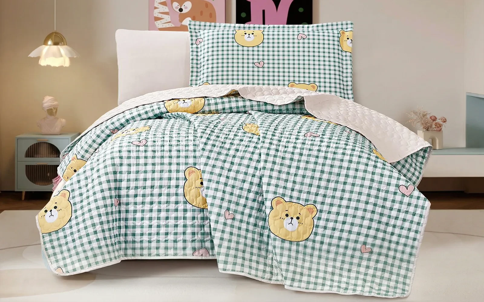 Fero Kids BedSpread 4 PCS - Multi Color