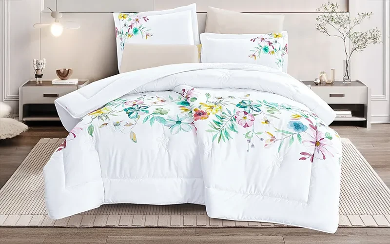 Ramad Printed Comforter Bedding Set 6 PCS - King Multi Color