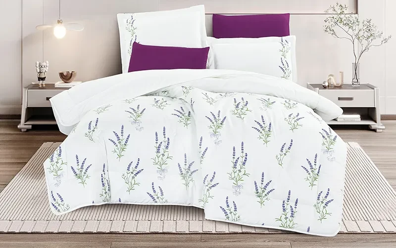 Ramad Printed Comforter Bedding Set 6 PCS - King Multi Color