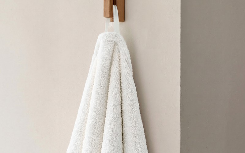 Armada Coral Fleece Waffle Towel 1 PC ( 50 x 100 ) - Cream