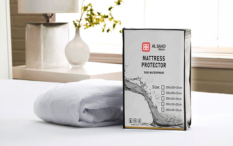 Al Saad Home Dream Package ( Luxury Nordic Mattress -  Embroidered Jacquard Wedding Box Set  - Mattress Protector - 4 Hotel Pillows - Air Freshener ) - ( 200 X 200 )
