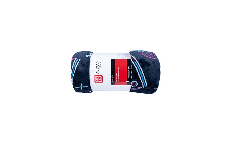 Al Saad Home Flannel Blanket 1 PC - Single Multi Color