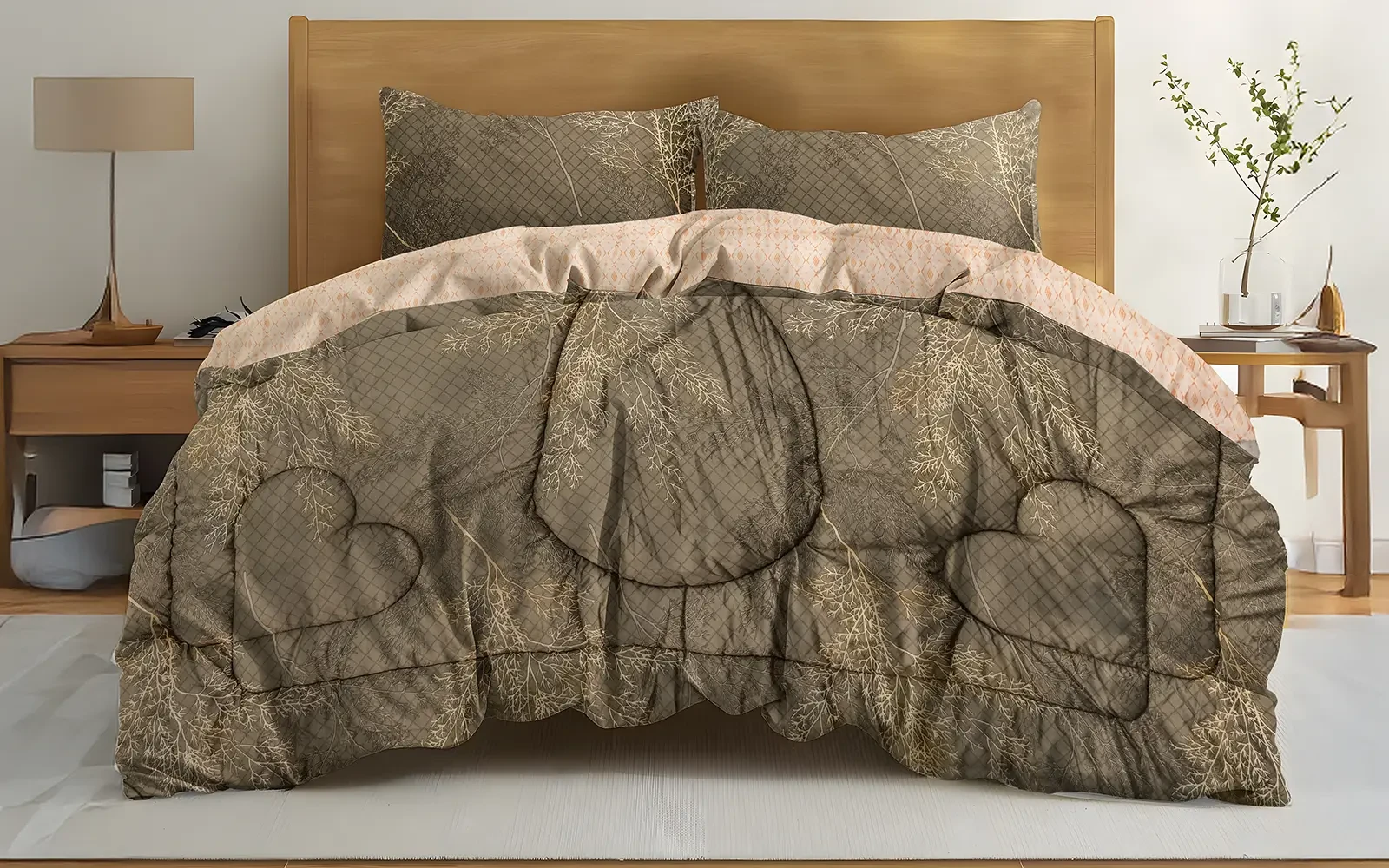 Armada Printed Comforter Bedding Set 4 PCS - King Multi Color