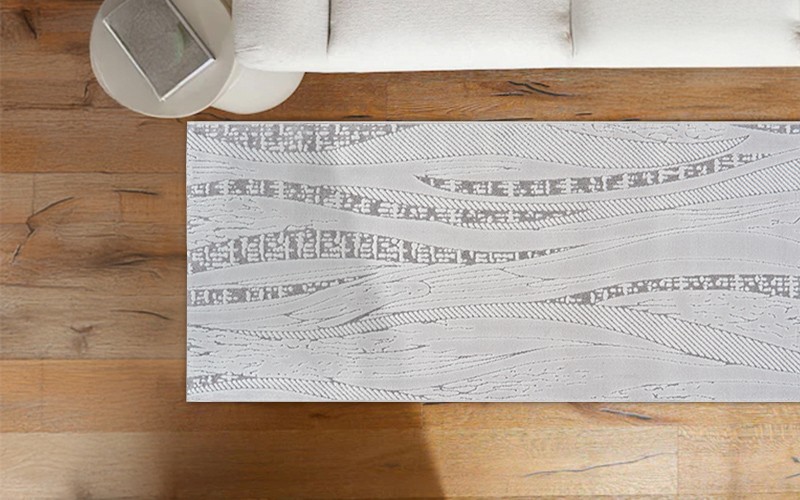 Sadaf Premium Carpet - ( 100 X 400 ) cm L.Grey