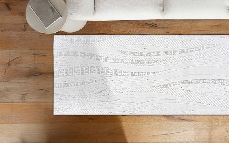 Sadaf Premium Carpet - ( 80 X 150 ) cm Off White