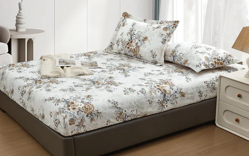 Lina Printed BedSheet Set 2 PCS - Single Multi Color