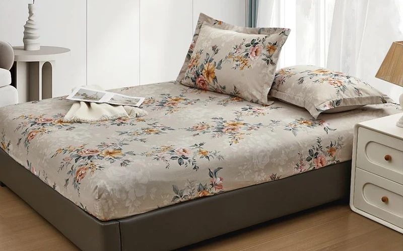 Lina Printed BedSheet Set 2 PCS - Single Multi Color