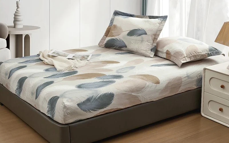 Lina Printed BedSheet Set 2 PCS - Single Multi Color