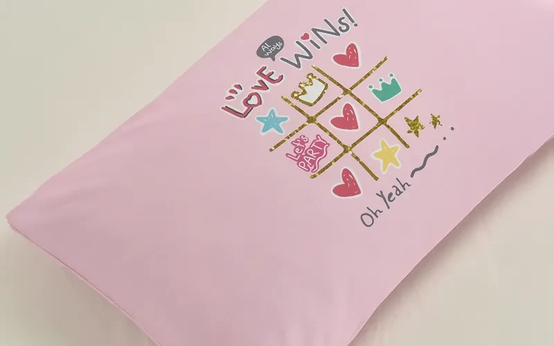 Cannon Kids Cotton Printed Comforter Set 4 PCS - Pink
