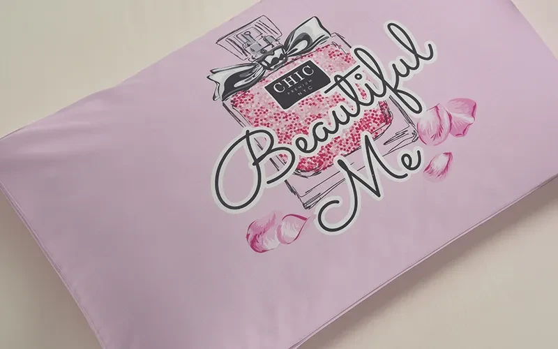 Cannon Kids Cotton Printed Comforter Set 4 PCS - L.Pink