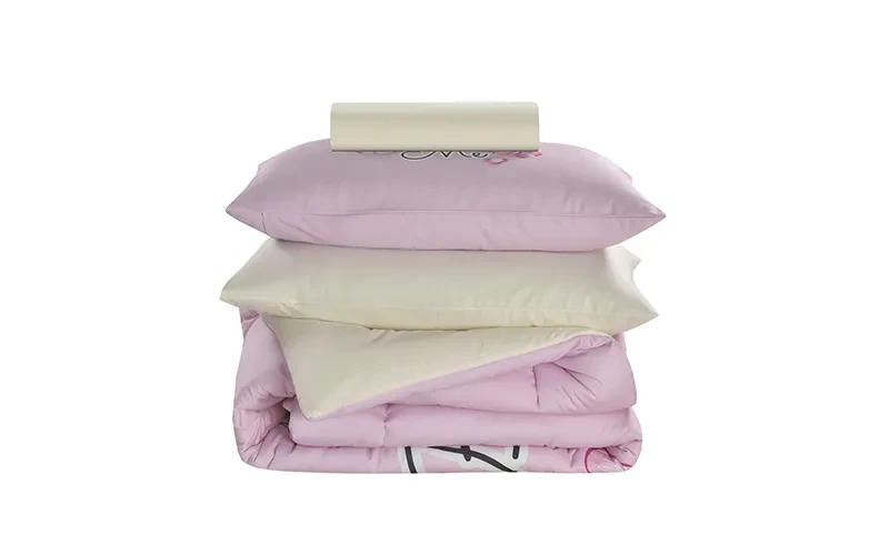Cannon Kids Cotton Printed Comforter Set 4 PCS - L.Pink
