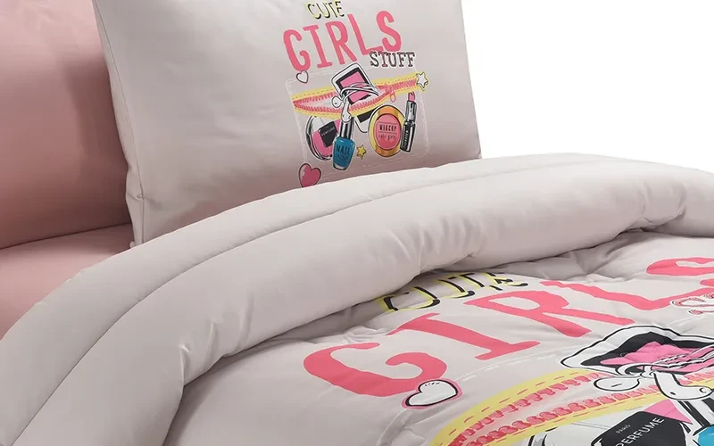 Cannon Kids Cotton Printed Comforter Set 4 PCS - Multi Color