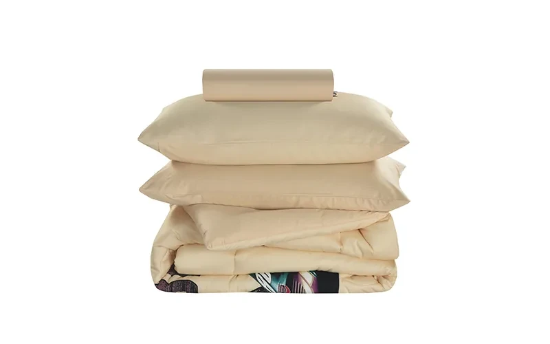Cannon Kids Cotton Printed Comforter Set 4 PCS - Beige