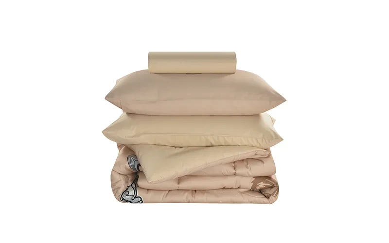Cannon Kids Cotton Printed Comforter Set 4 PCS - L.Brown