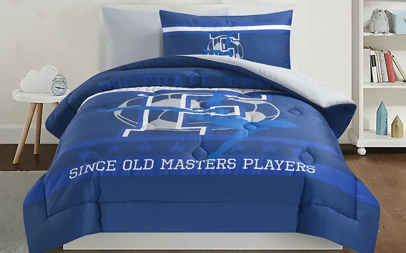 Cannon Kids Cotton Printed Comforter Set 4 PCS - Navy