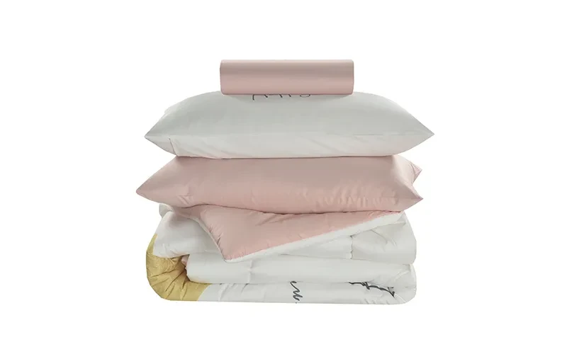 Cannon Kids Cotton Printed Comforter Set 4 PCS - White