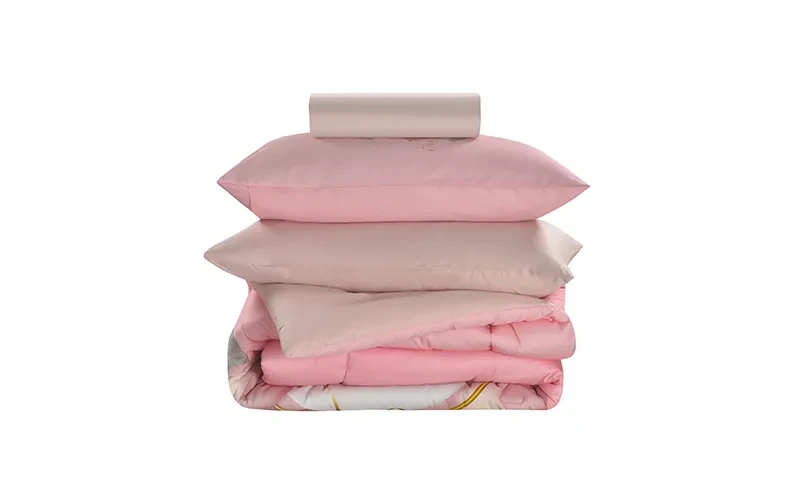 Cannon Kids Cotton Printed Comforter Set 4 PCS - Pink