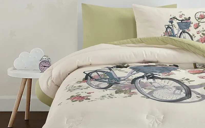 Cannon Kids Cotton Printed Comforter Set 4 PCS - Multi Color