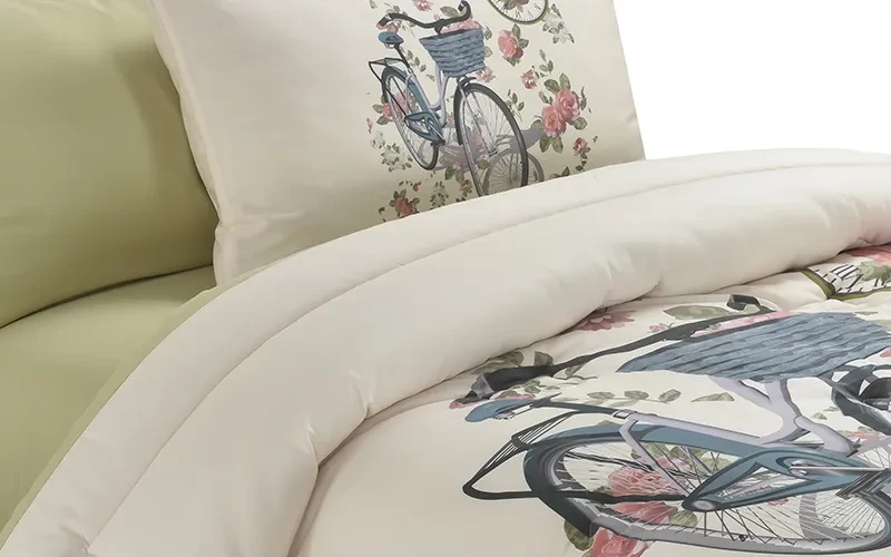 Cannon Kids Cotton Printed Comforter Set 4 PCS - Multi Color