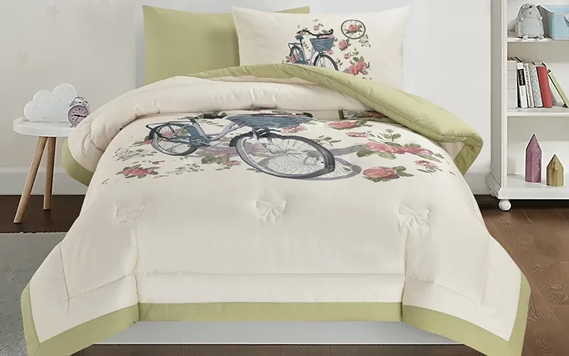 Cannon Kids Cotton Printed Comforter Set 4 PCS - Multi Color