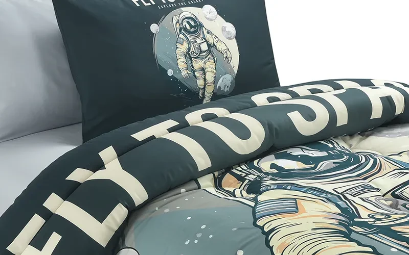 Cannon Kids Cotton Printed Comforter Set 4 PCS - Multi Color