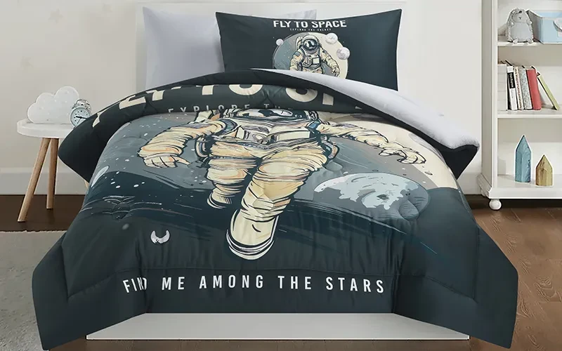 Cannon Kids Cotton Printed Comforter Set 4 PCS - Multi Color