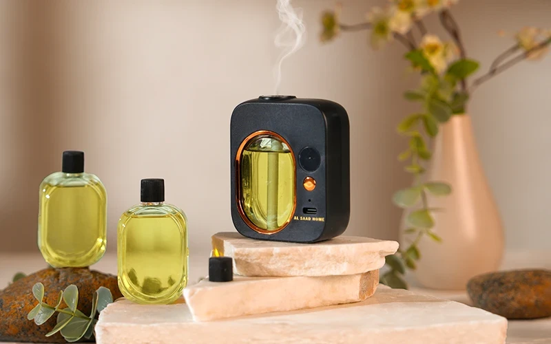 Al Saad Home Smart Aroma Diffuser with 3 Arabic Fragrance Oils - Dina