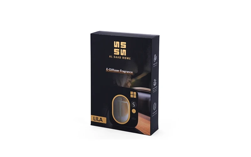 Al Saad Home Smart Aroma Diffuser with 3 Arabic Fragrance Oils - Lila